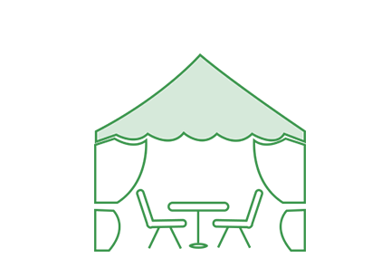 Cenador de jardín
